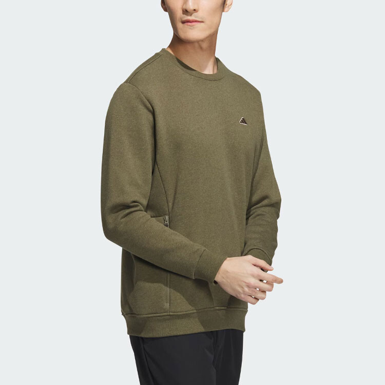 Толстовка мужская оливковая Strata Adidas, оливковый — фото 4