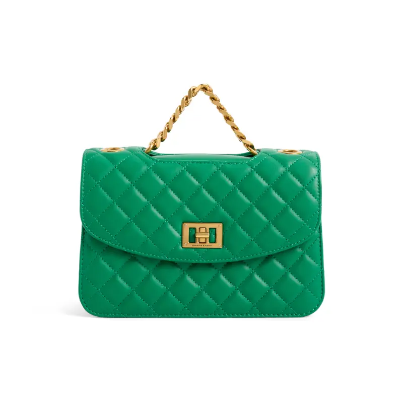 

CHARLES&KEITH Женская наплечная сумка, Green Green