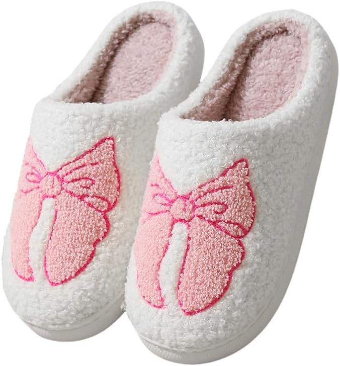 

Домашние тапочки на Хэллоуин для женщин и мужчин - уютные плюшевые домашние тапочки с нескользящей подошвой, милые изображения привидений/тыкв/летучих мышей, нескользящие, удобные для дома, для взрослых Hi-Y2Kgirls, A40