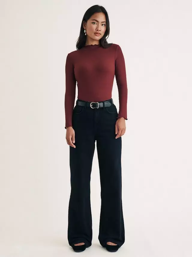 

Топ Nobody's Child Lizzie Long Sleeve, бордовый