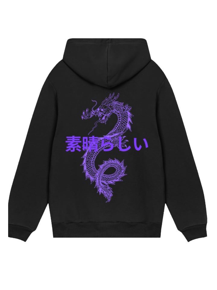 

Толстовка с капюшоном Dragon Japan черного цвета F4NT4STIC