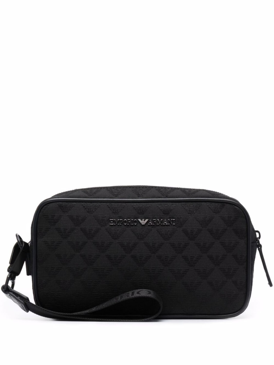 

Emporio Armani клатч на молнии с логотипом, черный