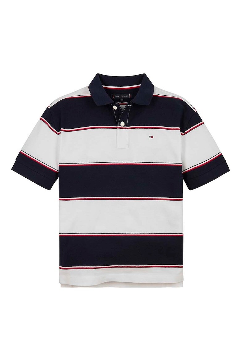 

Хлопковая футболка пике с воротником Tommy Hilfiger, белый