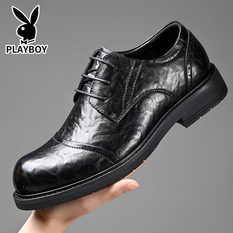 Туфли мужские Men"s Casual Men Low-Top Playboy, коричневый — фото 3