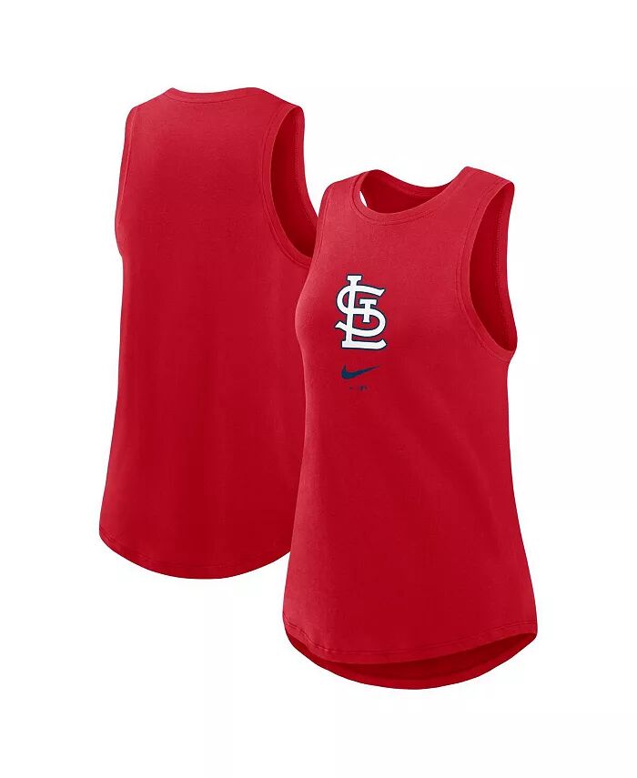 

Женская красная майка St. Louis Cardinals Legacy Icon с высоким воротом и модной отделкой Nike