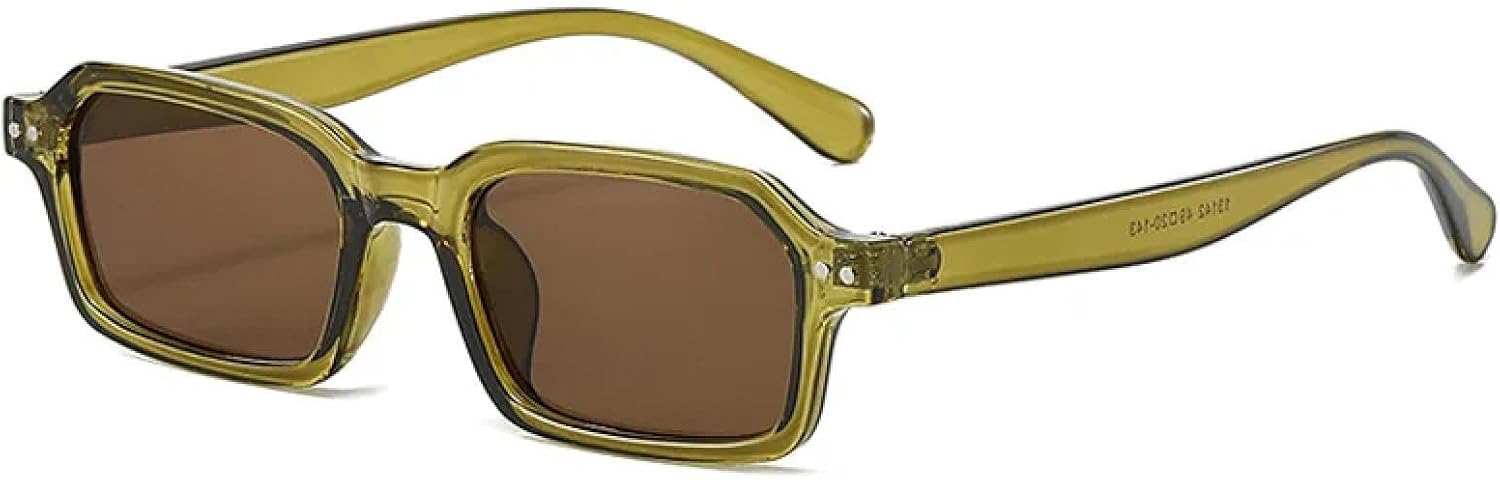 

Солнцезащитные очки с защитой от УФ-излучения UV400 | Маленькие мужские и женские | Линзы конфетных цветов для занятий спортом на открытом воздухе и вождения DSVIGF, Green-brown