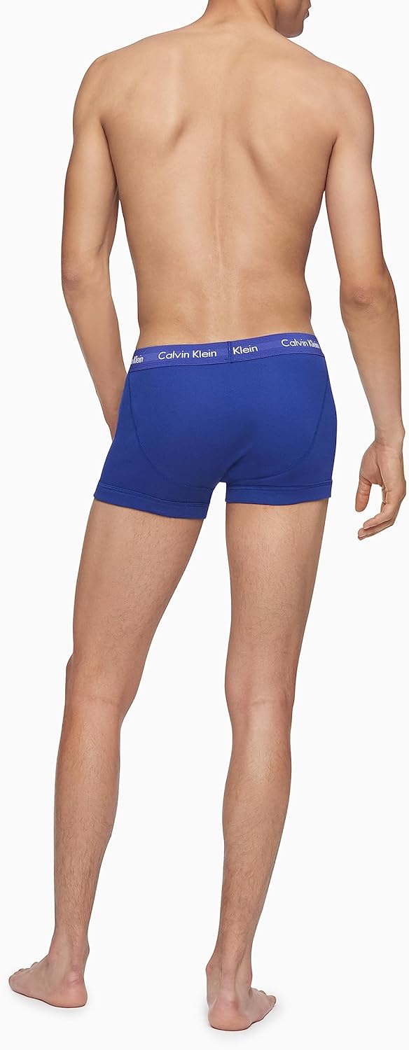 Мужские боксеры Calvin Klein Cotton Classics, 5 пар, 2 Mazarine Blue, 1 Periwinkle, 1 Dark Knight, 1 Evening Blue — фото 4