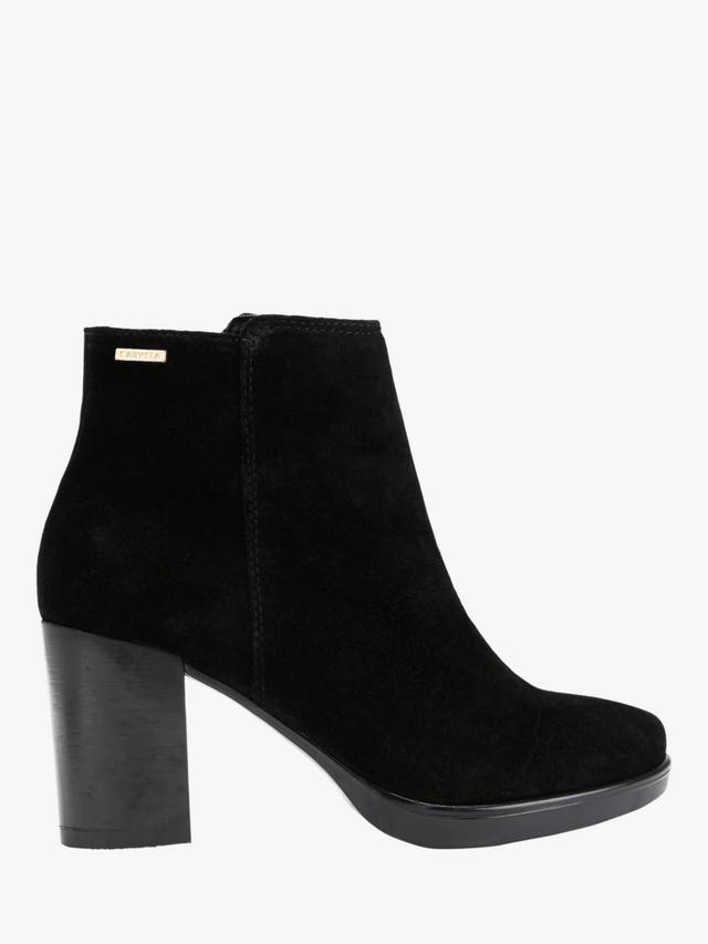 Серебряные замшевые ботинки челси Carvela, Black