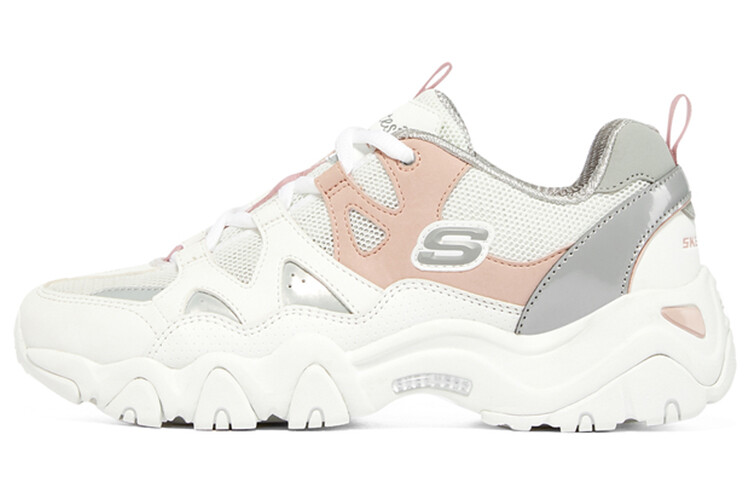 

Кроссовки женские D"LITES 2.0 Chunky с низким верхом, белые/розовые/серые Skechers, Розовый, Кроссовки женские D"LITES 2.0 Chunky с низким верхом, белые/розовые/серые Skechers