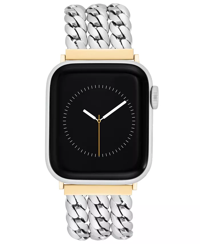 

Женский браслет для Apple Watch 42 мм (Series 10) и 38/40/41 мм из металлических звеньев с множеством цепочек Anne Klein, мультиколор
