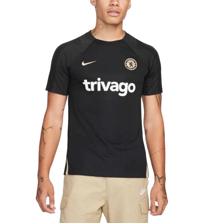 

Nike Футболка Chelsea FC Dri-FIT мужская черный/sesame/sesame