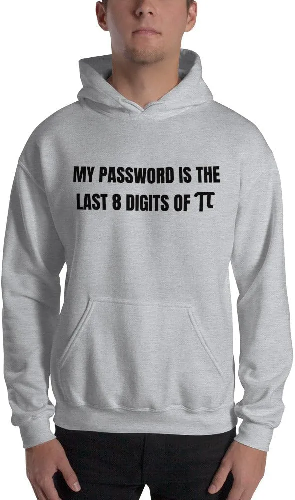 generic Толстовка с капюшоном My password is the last 8 digits of π (черный текст)