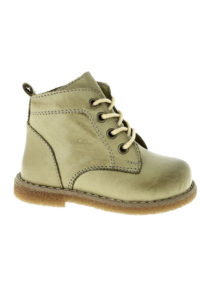 

Andrea Conti Кожаные сапоги светло-зеленого цвета