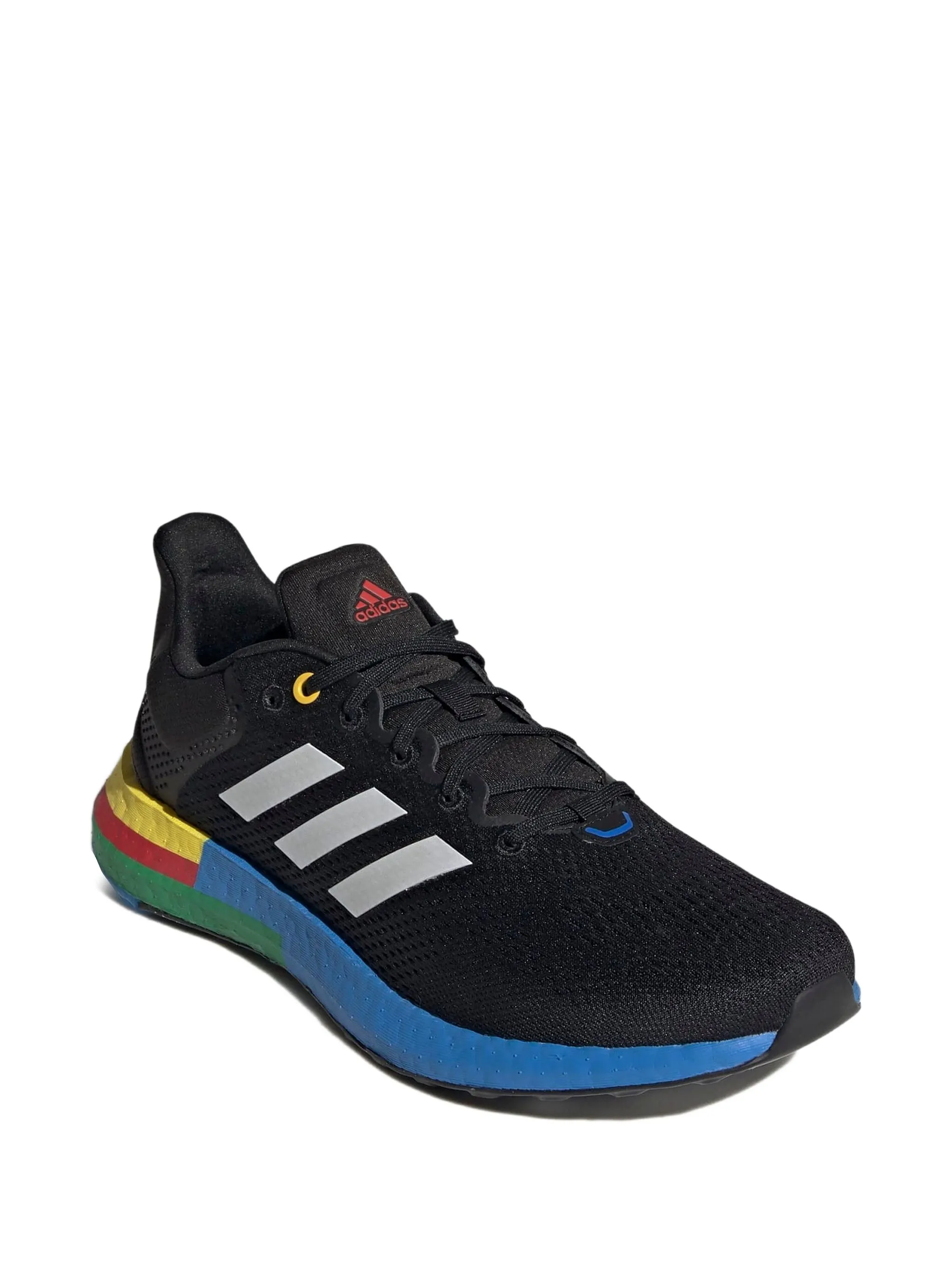 Кроссовки Pureboost 21 Black/Blue/Green/Yellow/Red Adidas, черный — фото 2