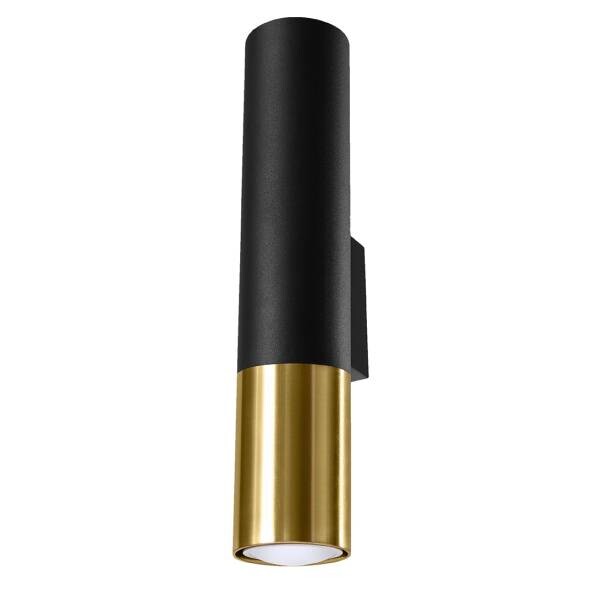 

Настенный светильник Sollux Lighting Loopez, черный/золотой