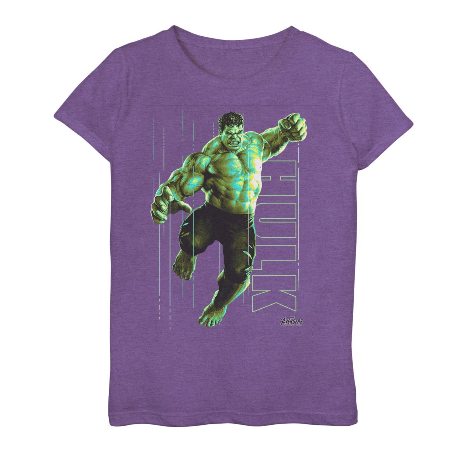 

Футболка с рисунком Marvel Infinity War Incredible Hulk Jump Smash для девочек 7–16 лет Marvel