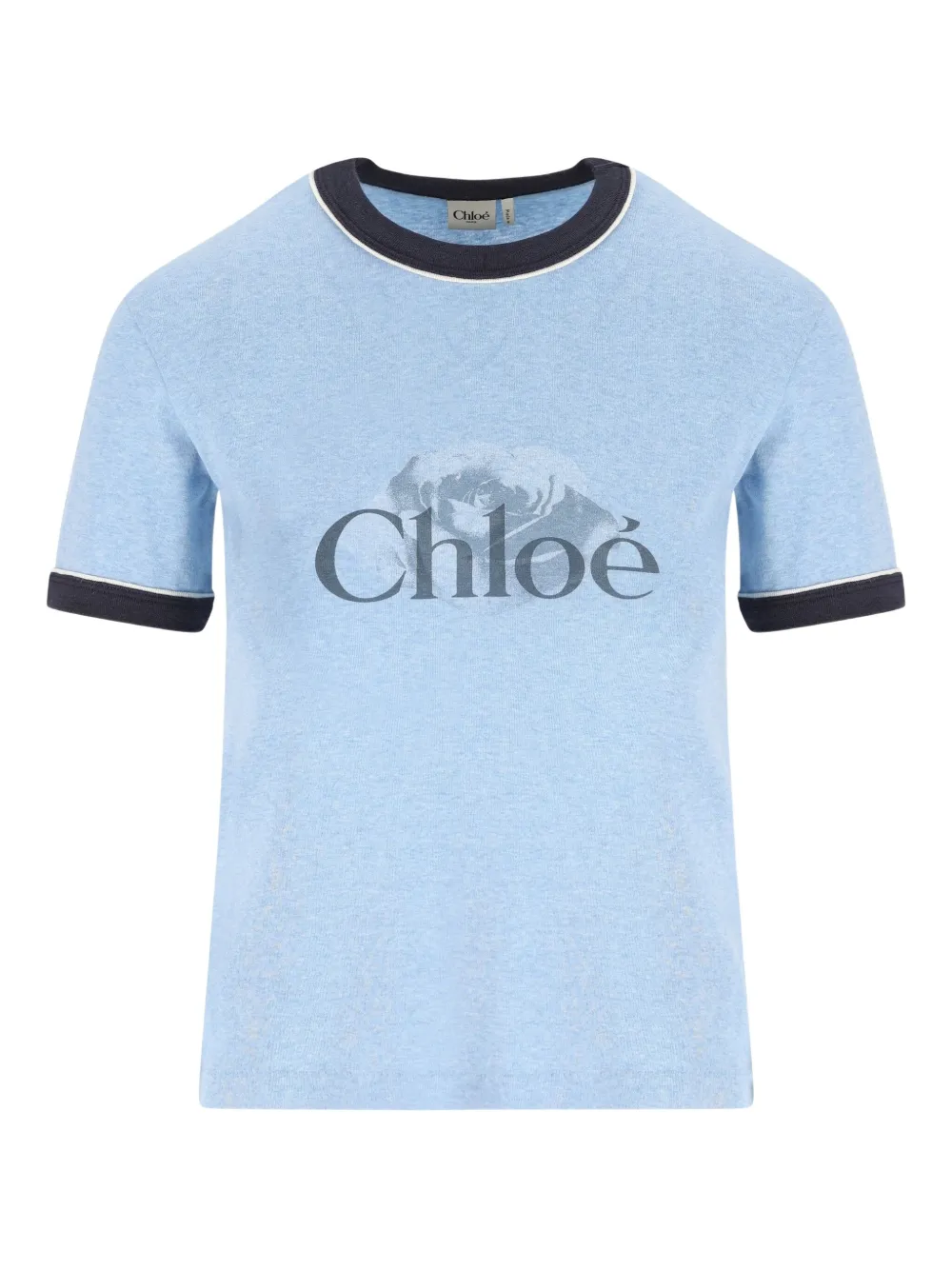 

Футболка с логотипом CHLOÉ, синий