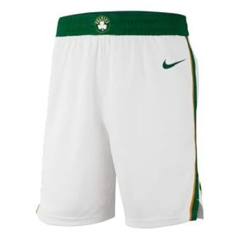 

Шорты nba city edition swingman boston celtics shorts white green Nike, белый