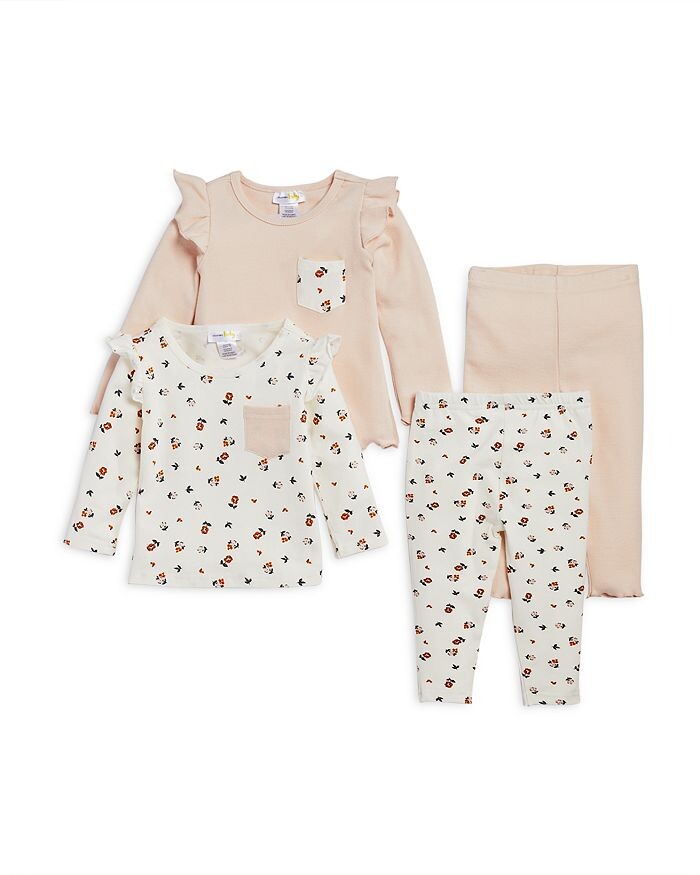 

Комплект из топа и брюк с длинными рукавами для девочек Bloomie's Baby — для малышей, мультиколор