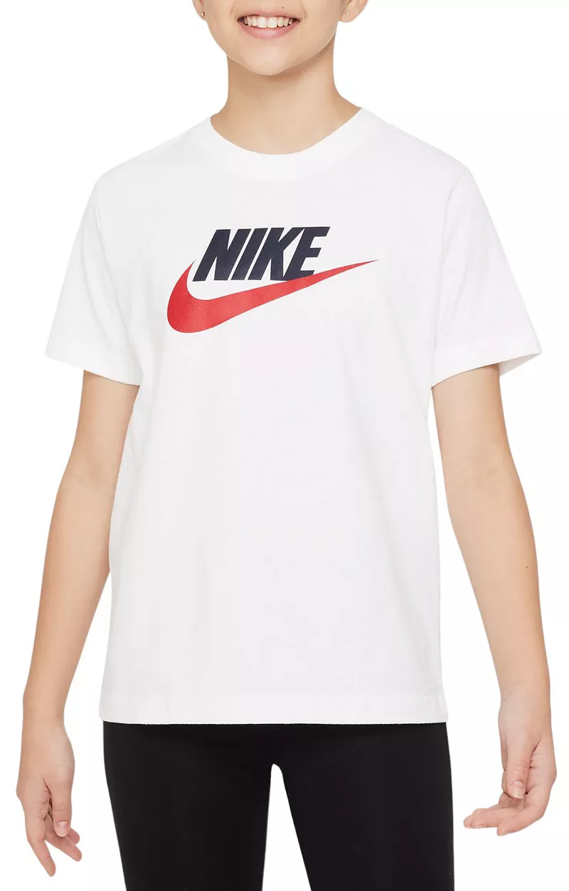 

Детская футболка Sportswear Futura с логотипом Nike, белый