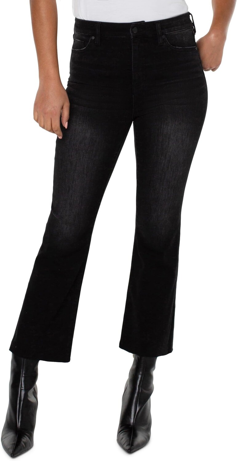 

Джинсы Liverpool Los Angeles Hannah Crop Flare with Cut Hem in Lost Creek, цвет Lost Creek