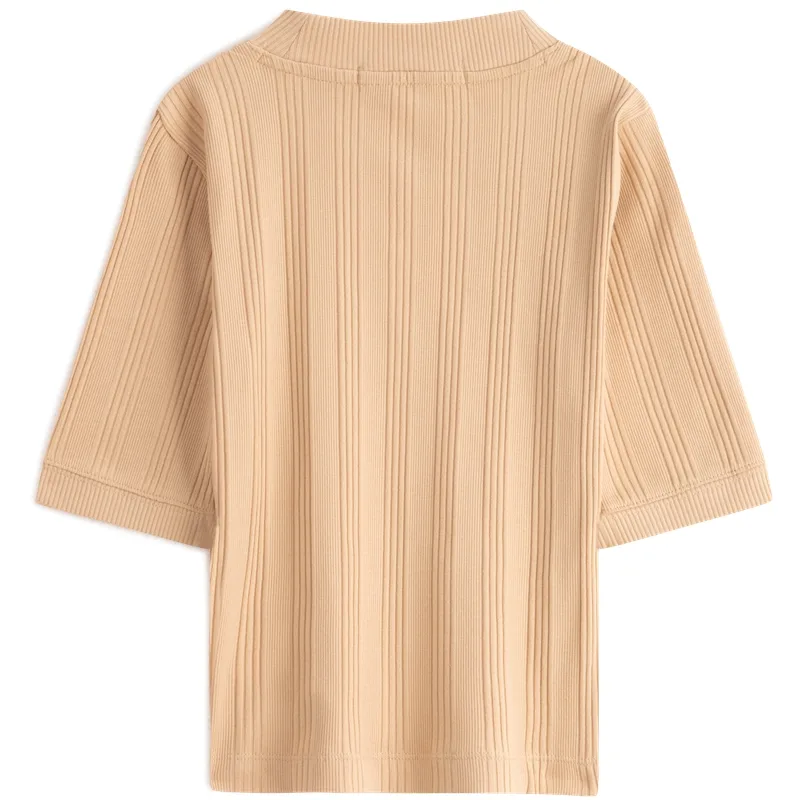 Calvin Klein Футболка женская Ivory Yellow — фото 4