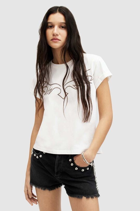 

Хлопковая футболка Randal Anna Tee AllSaints, белый