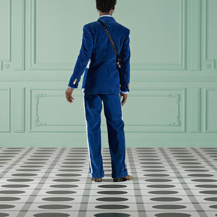 Рубашка мужская Gucci светло-синяя — фото 3
