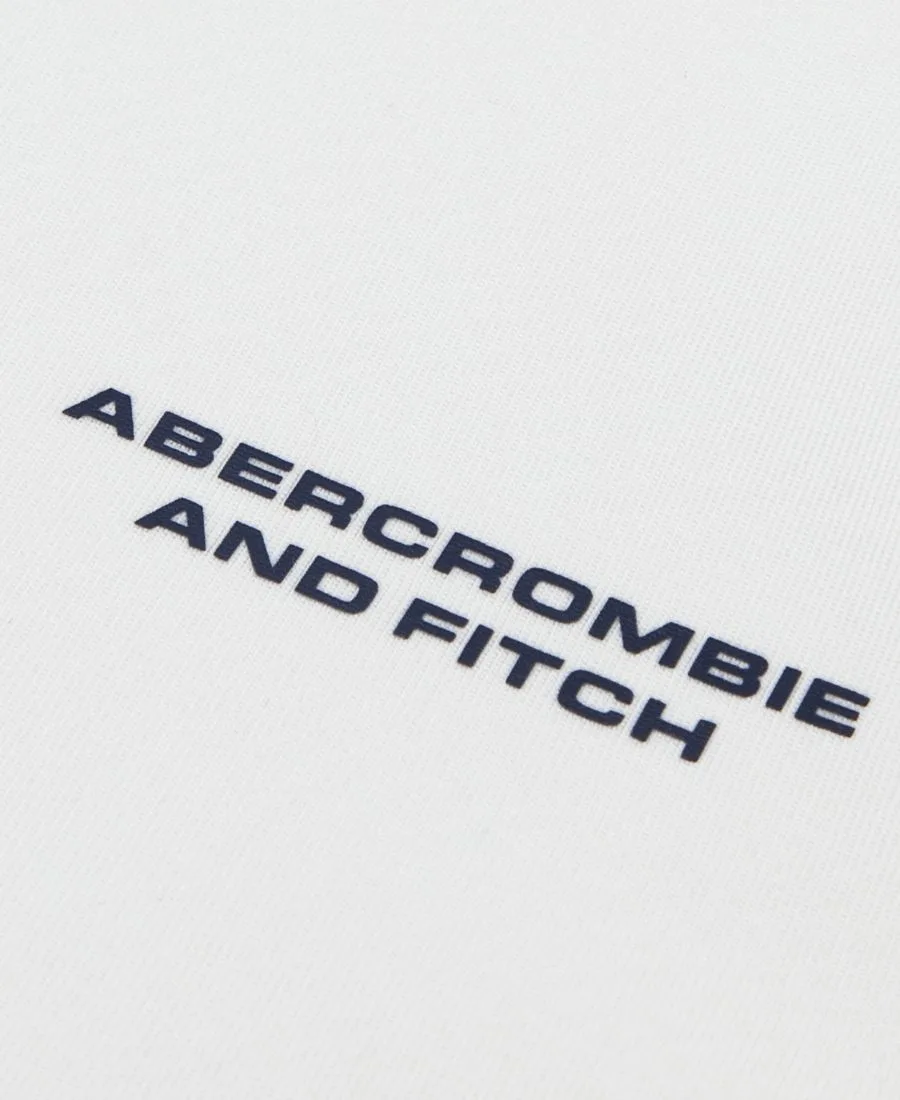 Детская футболка-рашгард с коротким рукавом Core Abercrombie kids, bright белый — фото 3