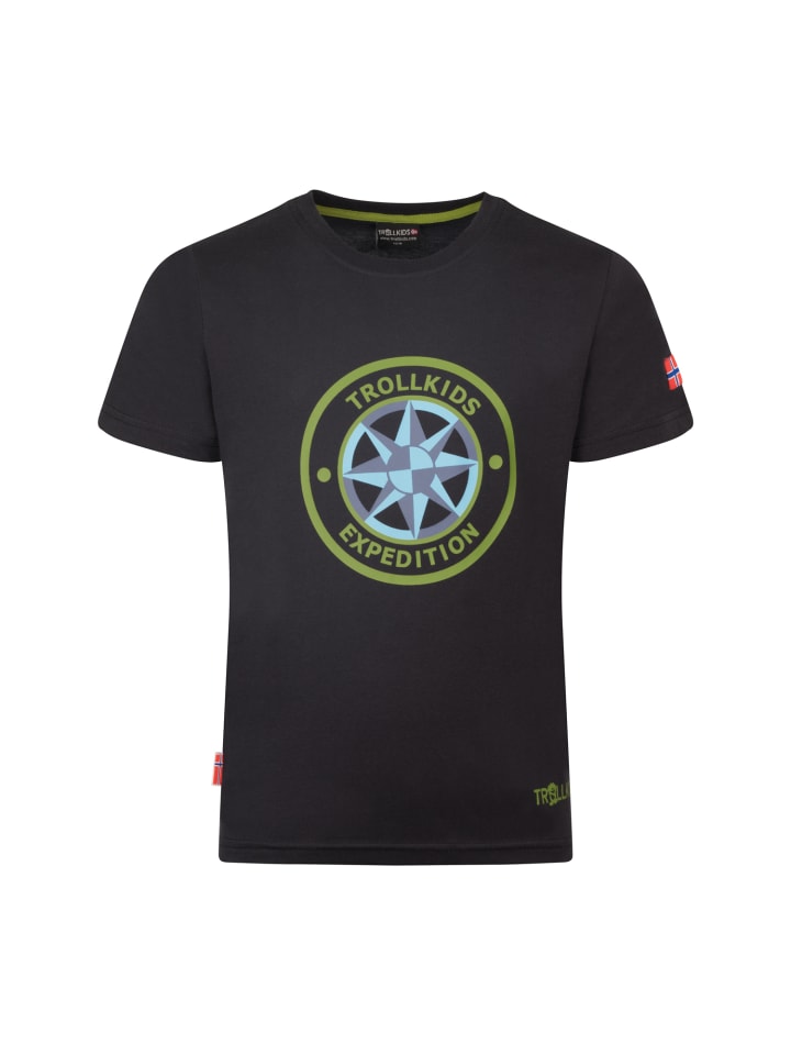 

Trollkids Функциональная рубашка Windrose черного цвета