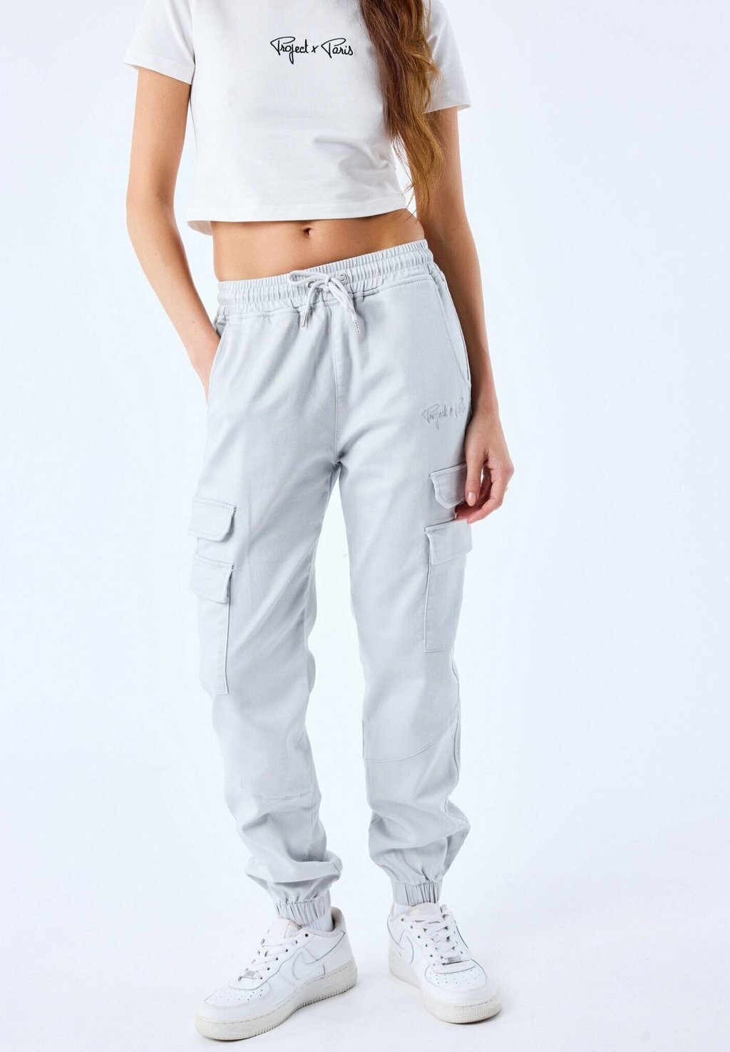 

Джинсы свободного кроя À POCHES MULTIPLES Project X Paris, светло-серый