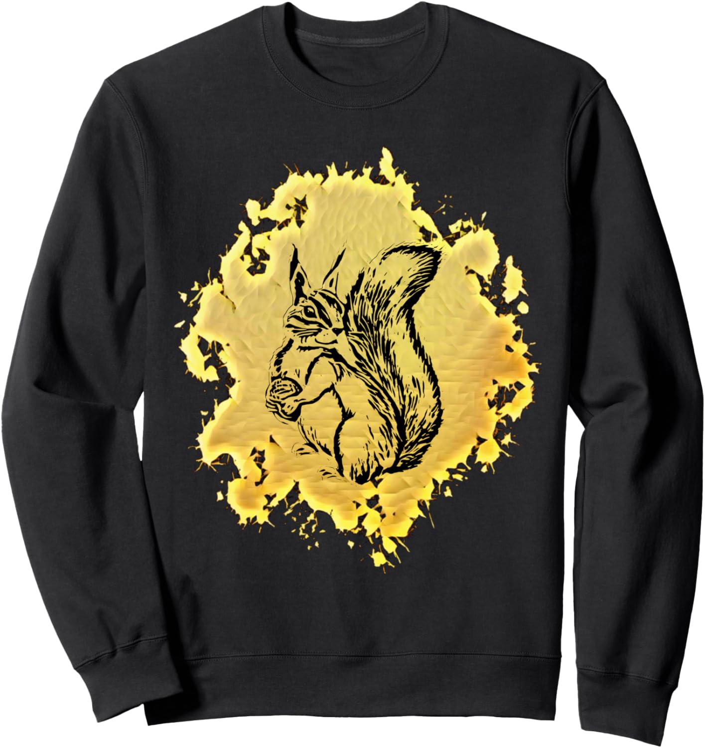 

Толстовка с красочным дизайном и изображением бурундука и белки, грызуна и других животных Squirrel Chipmunk Gift - Christmas Birthday, черный