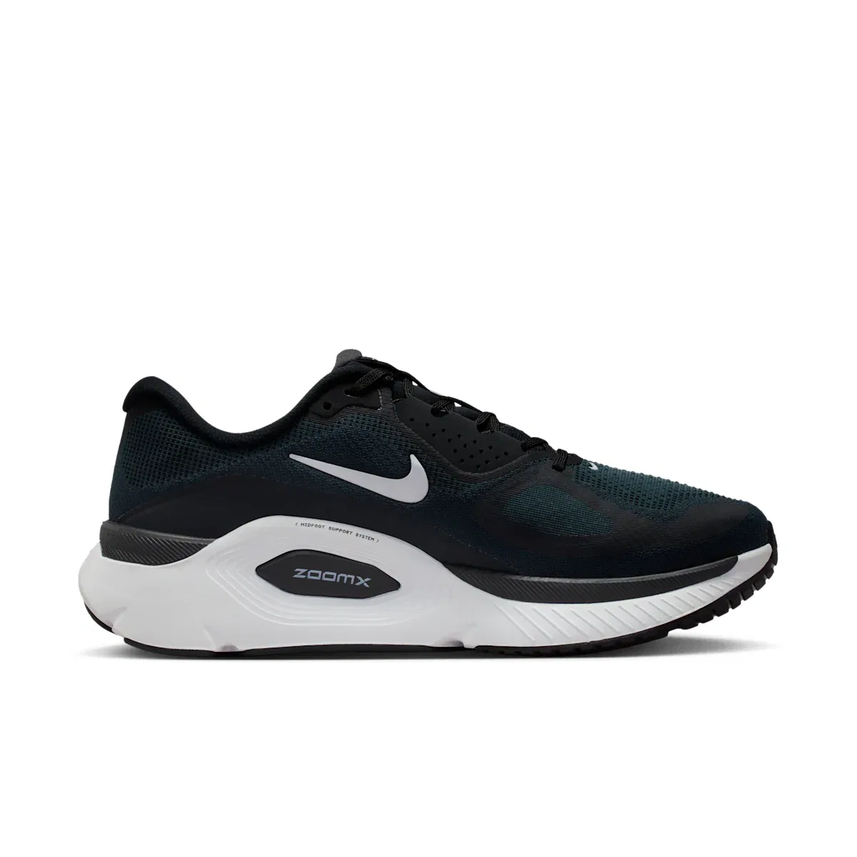 Мужские беговые кроссовки Structure Plus для бега по шоссе (широкая модель) Nike, черный — фото 3