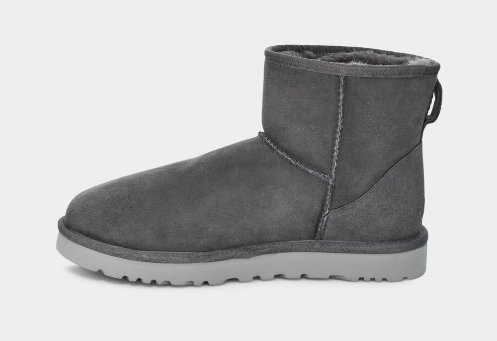 Мужские низкие ботинки UGG из овчины, темно-серые — фото 3