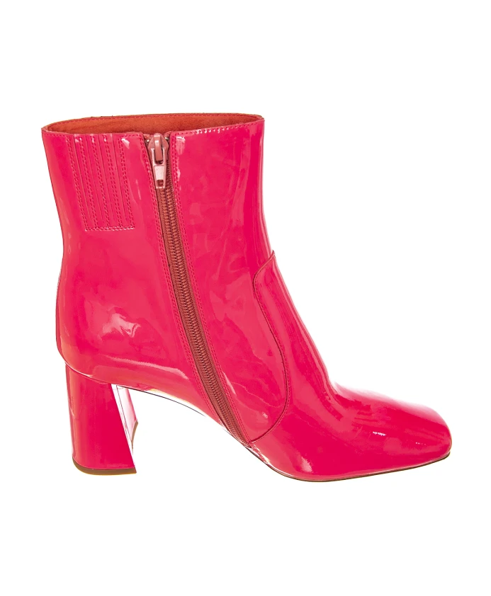 Розовые кожаные ботильоны Jeffrey Campbell, розовый