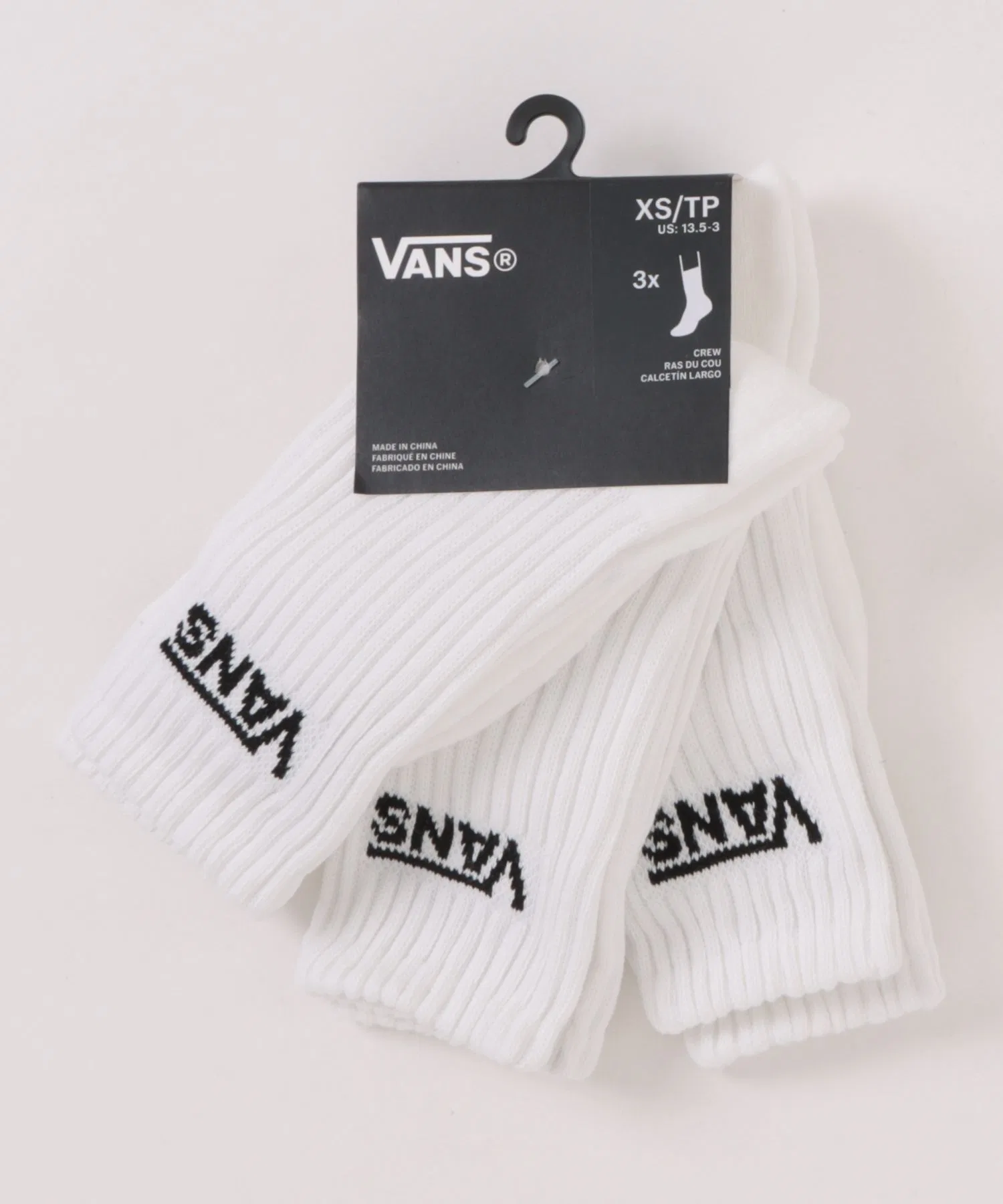 Детские классические носки VANS Classic Crew (комплект из 3 пар) VN000Q1PBLK — фото 4