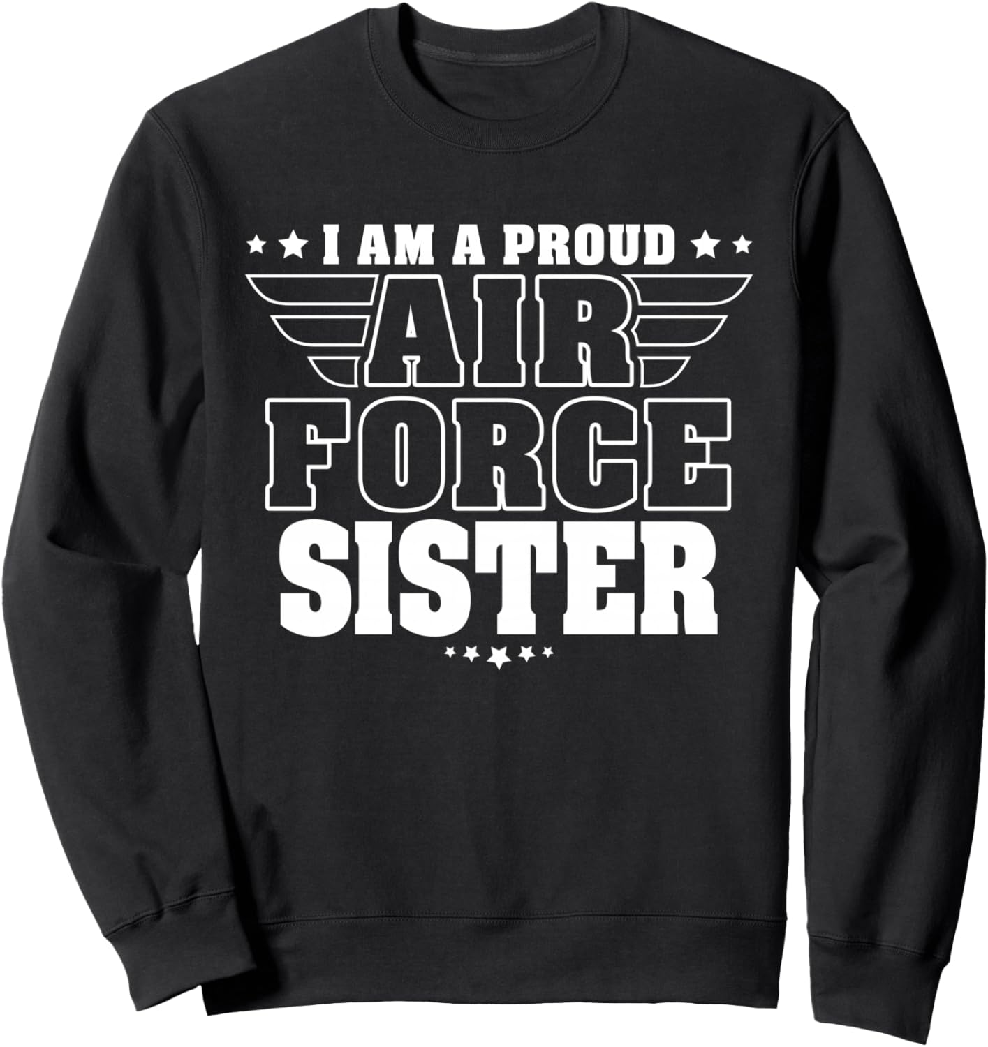 

Я гордая сестра военнослужащего ВВС - толстовка с надписью «Гордая сестра военнослужащего ВВС» G2T Proud Air Force Family, черный
