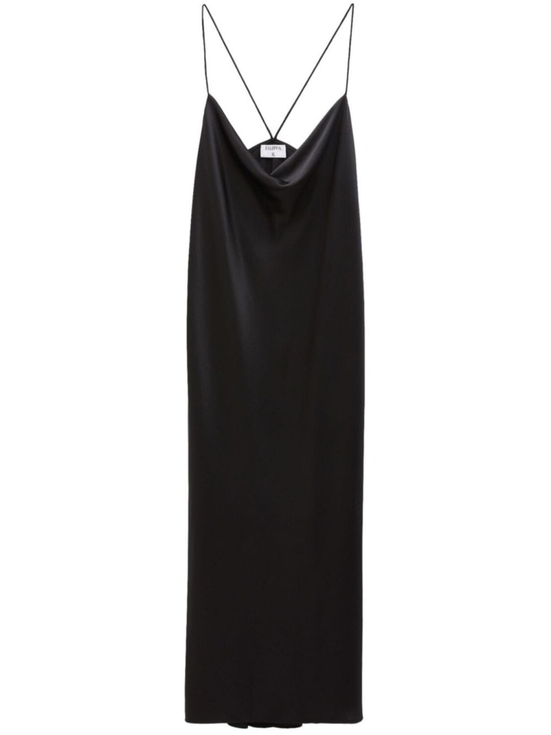 

Filippa K платье-комбинация с драпировкой, черный