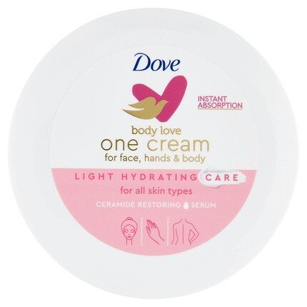 

Body Love One Крем для сухой кожи Легкое увлажнение мгновенно впитывается 250мл, Dove