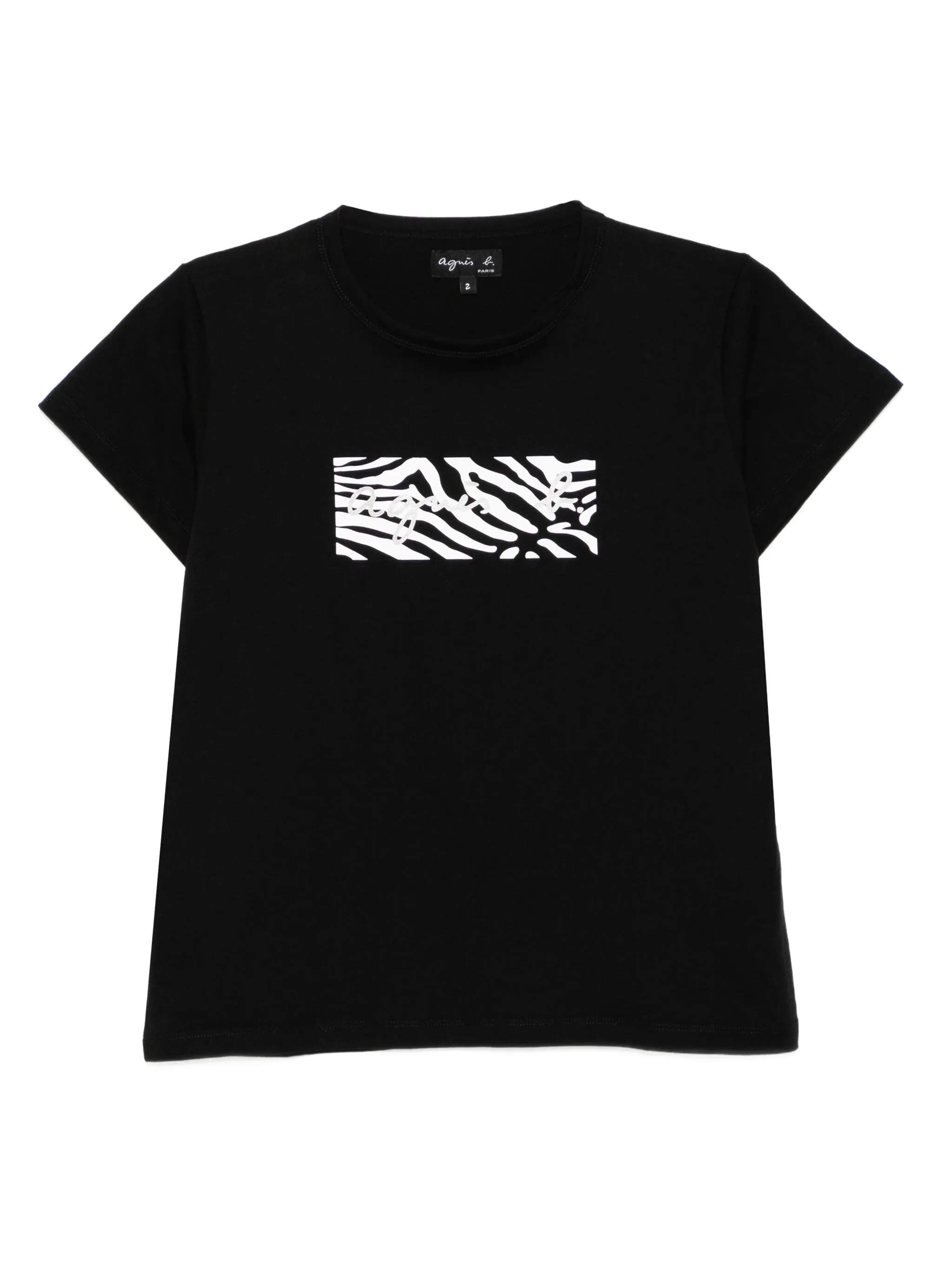 

Футболка с логотипом Agnès B., черный