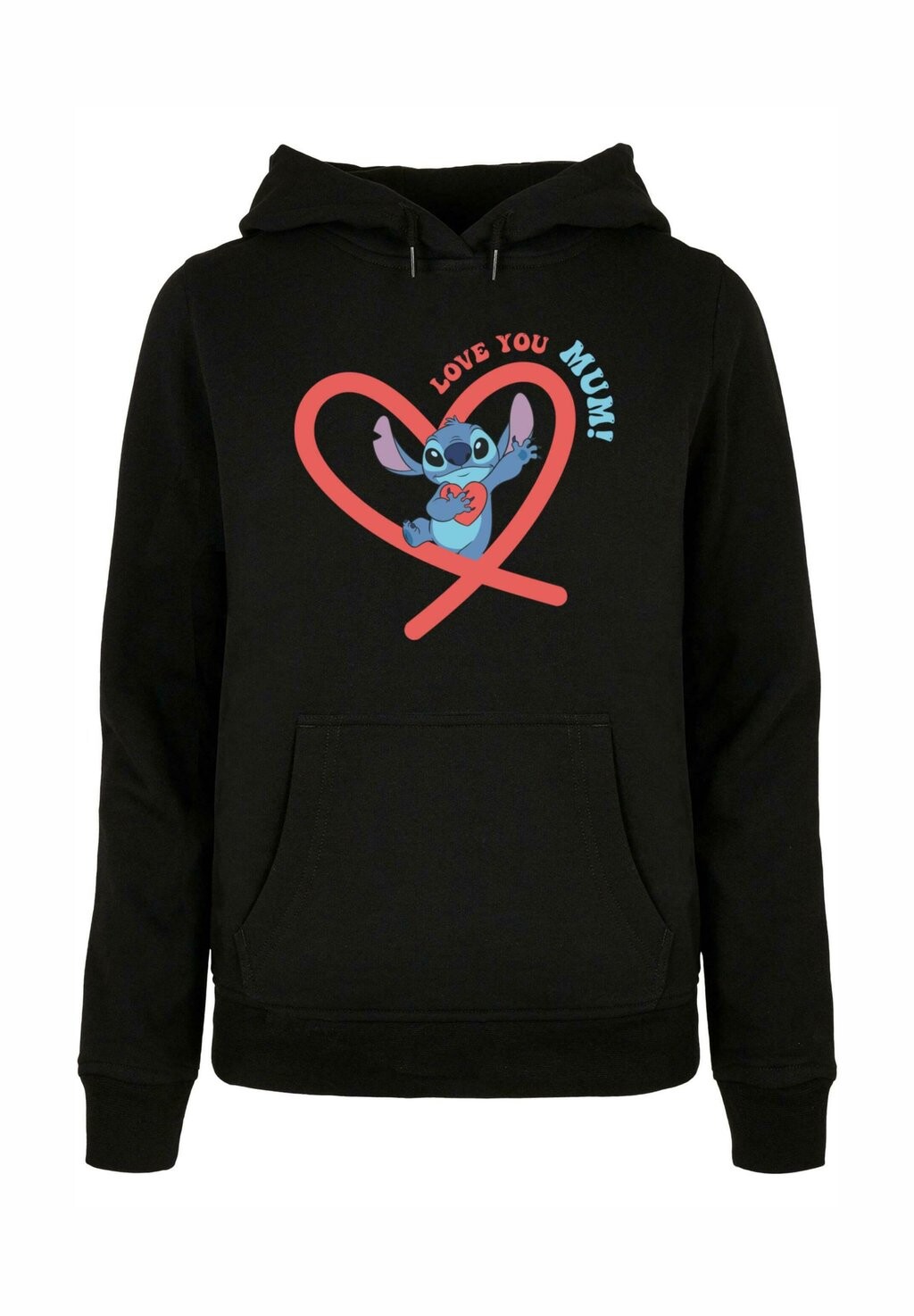 

Толстовка с капюшоном MOTHERS DAY LILO AND STITCH LOVE YOU MOM ABSOLUTE CULT, черный
