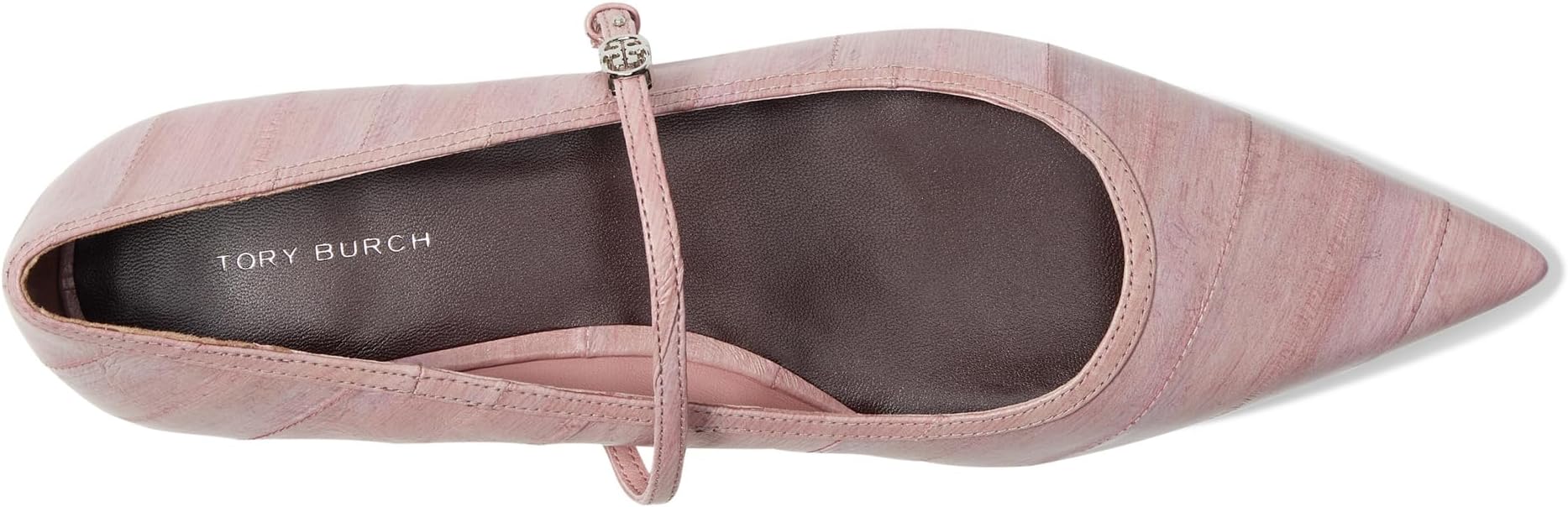 Балетки Tory Burch Double T Buckle Mary Jane, цвет Rosewood/Rosewood — фото 2