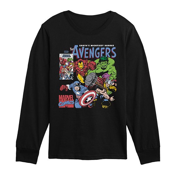 

Футболка с длинным рукавом Marvel The Avengers комикс Marvel, Black