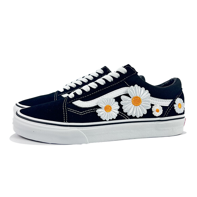 Кроссовки Vans Old Skool Skateboarding Shoes Unisex Low-top Black, черный/белый