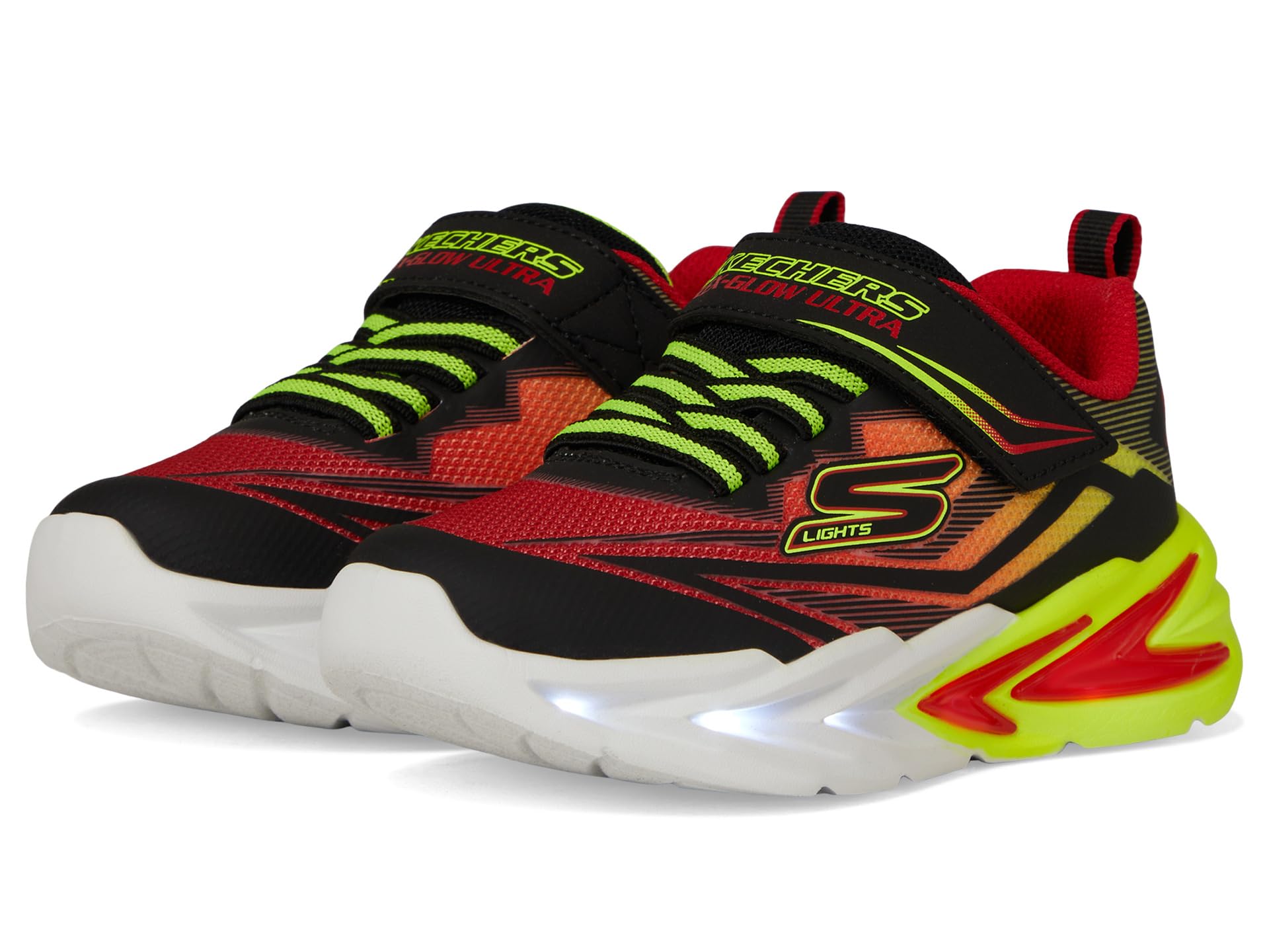 

Кроссовки SKECHERS KIDS Flex-Glow Ultra 400139L, Black/Red