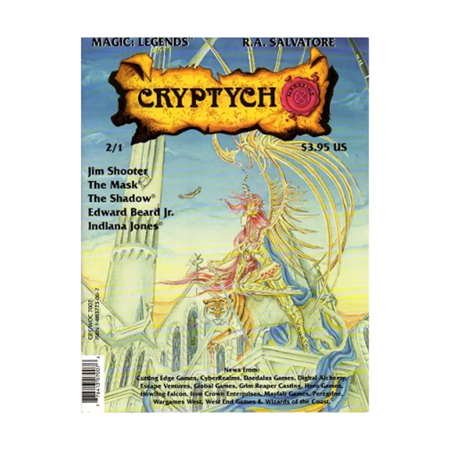 

Журнал Vol. 2, #1 "Indiana Jones, Jim Shooter Mask Shadow", Cryptych Magazine