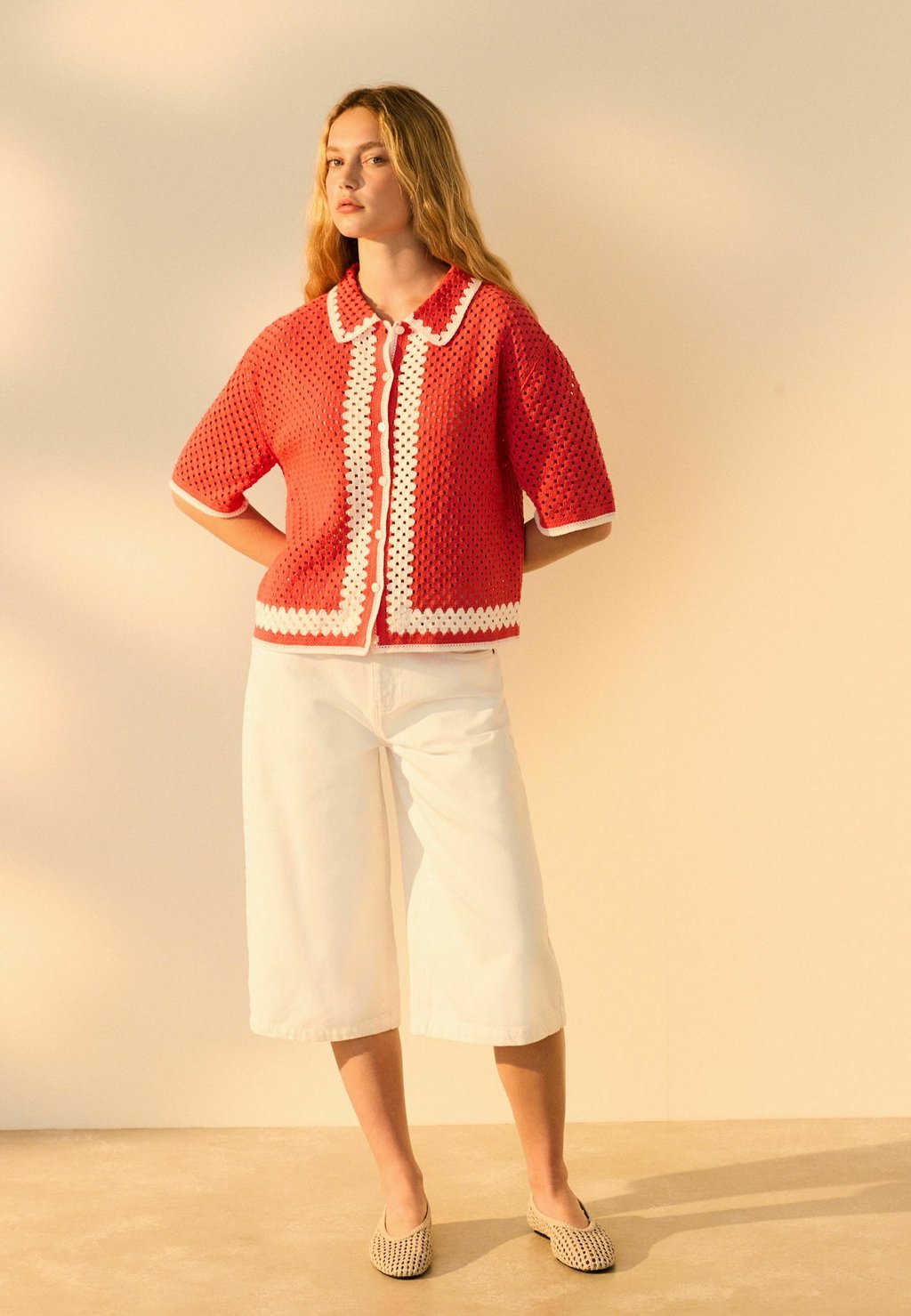 

Рубашка RELAXED SHORT SLEEVE COLLARED Next, красный