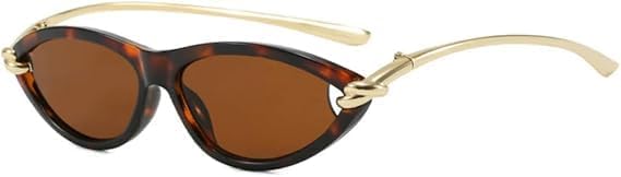 

Солнцезащитные очки для мужчин и женщин - защита UV400 - цвет "кошачий глаз" с полой оправой, идеально подходят для занятий спортом на открытом воздухе и вождения QWBSER, 10