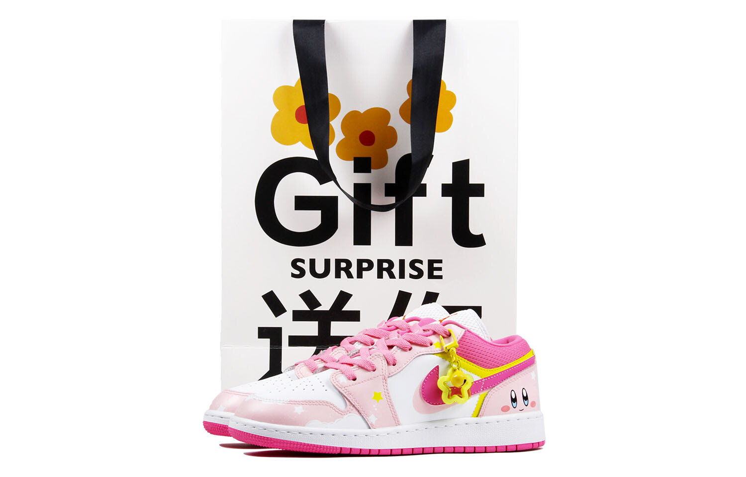 

Jordan Air Jordan 1 винтажные баскетбольные кроссовки женские, White pink stars
