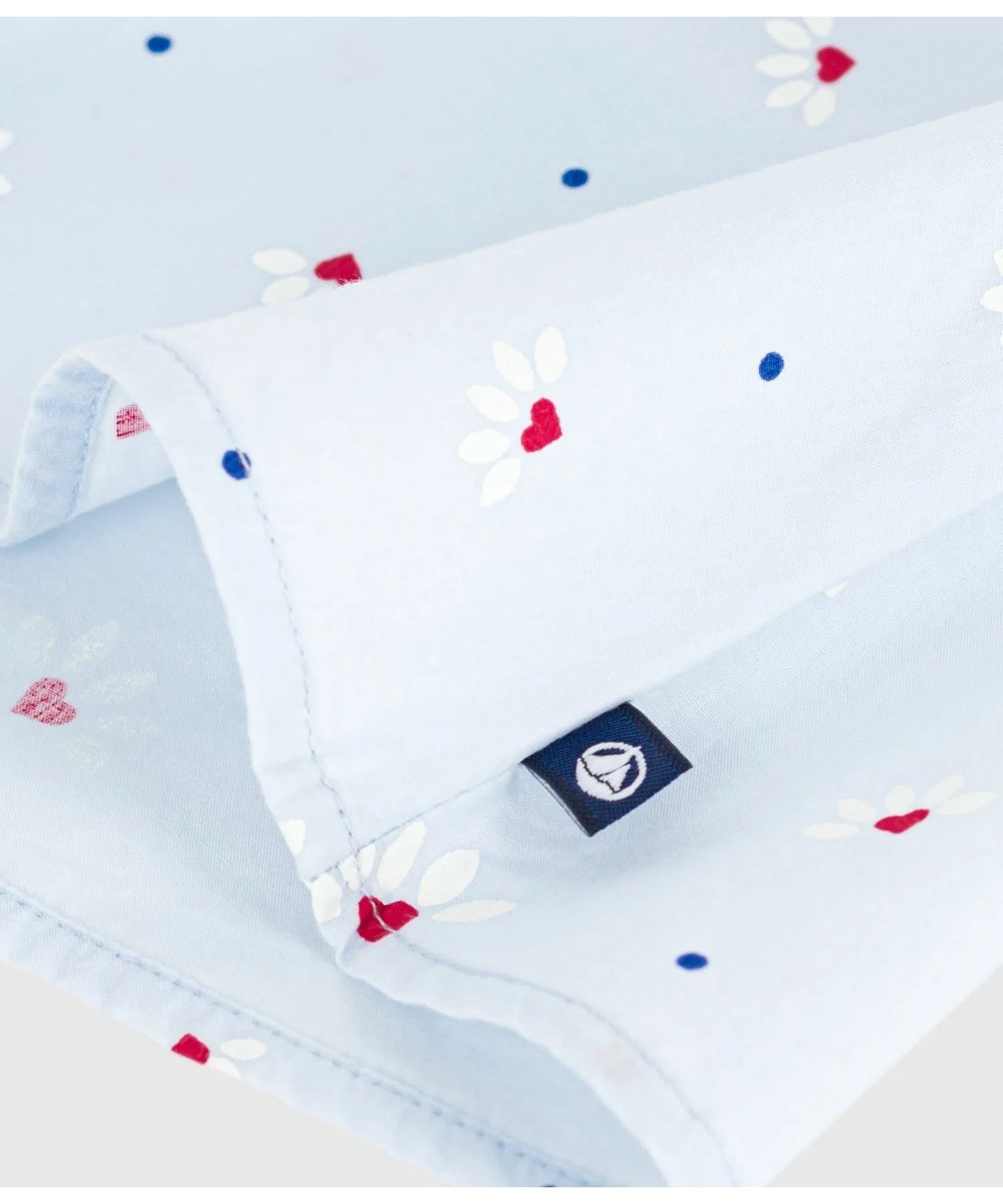 Детская футболка PETIT BATEAU из хлопка светло-голубого цвета — фото 3